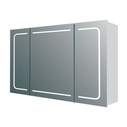 Manor Triple Door LED Mirrored Wall Cabinet