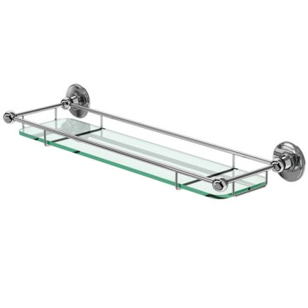 Glass Shelf With Railing
