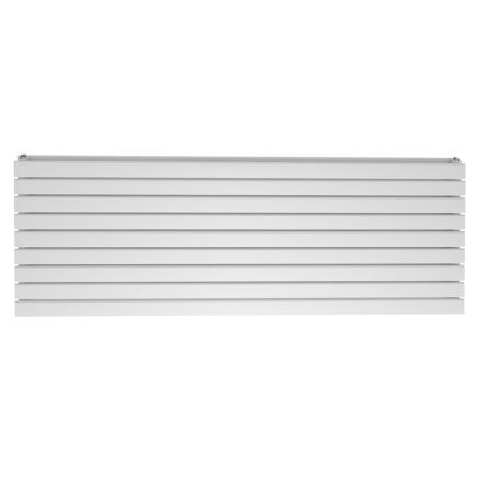 White Double Horizontal Flat Panel Radiator - 610x1600mm