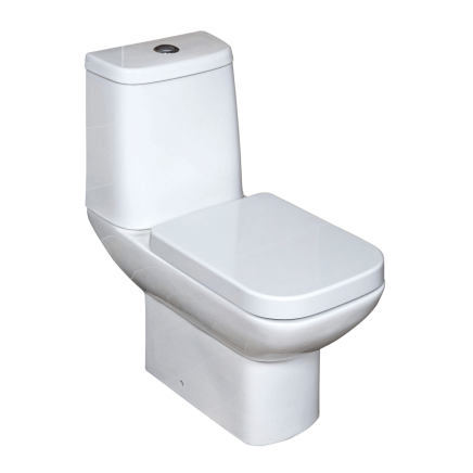 Close Coupled Toilet with Soft Close Seat