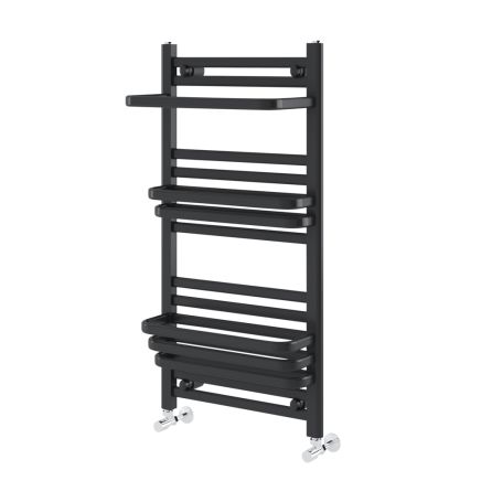 Anthracite Heated Towel Rail -  1000x500mm