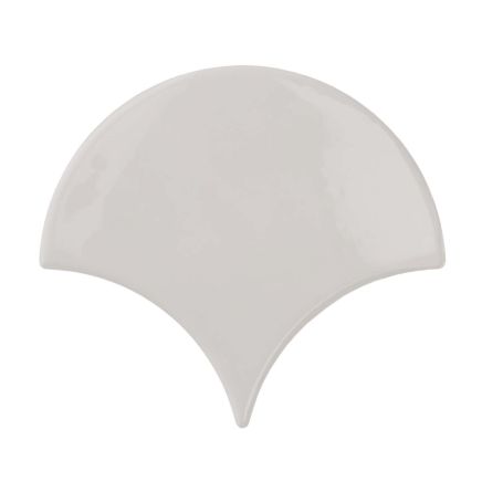 Pescara Grey Ceramic  Fan Tile - 150x134mm