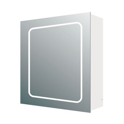 Manor Single Door LED Mirrored Wall Cabinet