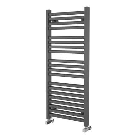 Anthracite Double Heated Towel Rail -1200x500mm