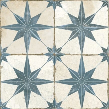 Fired Star Blue Matt Ceramic Tile – 450x450mm