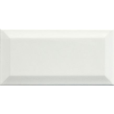 Metro White Ceramic Brick Tile - 100x200mm