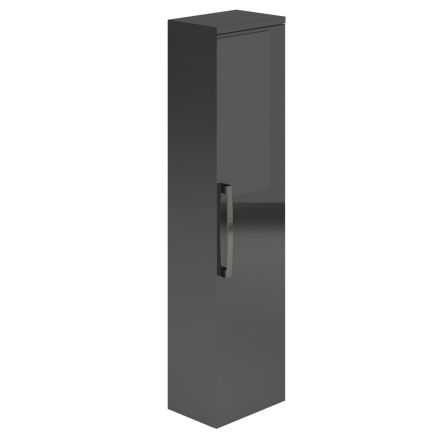 Wall Mounted Tall Storage Unit in Anthracite Grey