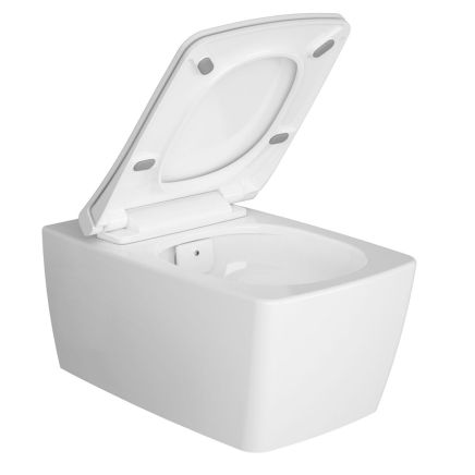 Vitra M Line Aquacare Rimless Wall Hung Toilet Bidet with Square Stop Valve