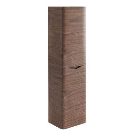 Wall Mounted Tall Storage Unit Rosewood - Left Hand