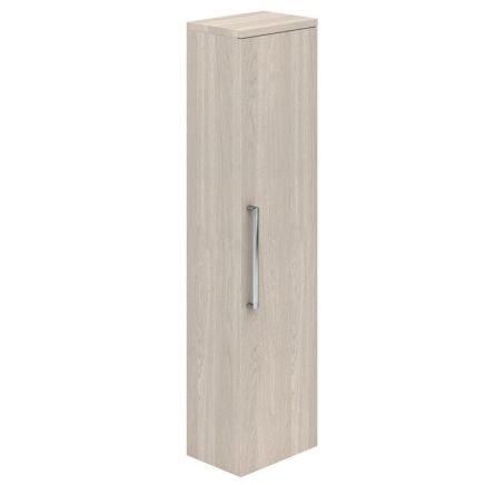 Wall Mounted Tall Storage Unit in LIght Elm