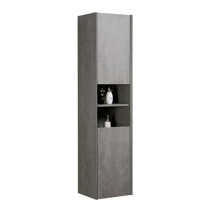 Odion/Galyn Concrete Wall Hung Tall Storage Cabinet