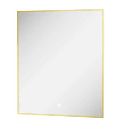 Rectangular Gold Backlit LED Mirror - 600x725mm