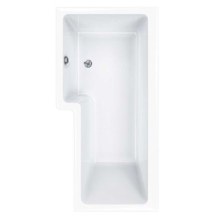 Carron Quantum Right Handed Acrylic Shower Bath - 1600x700mm