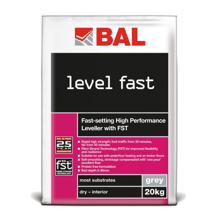 BAL Level Fast Rapid Levelling Compound - 20kg