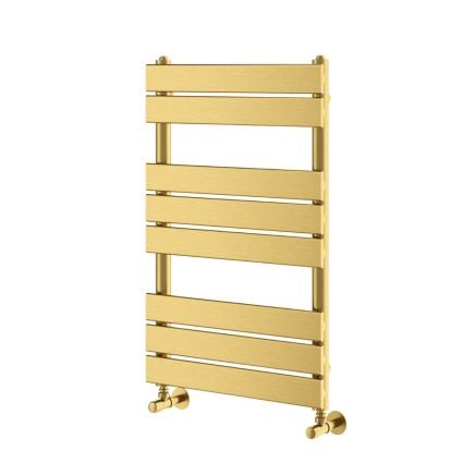 Brushed Gold Heated Towel Rail - 800x500mm