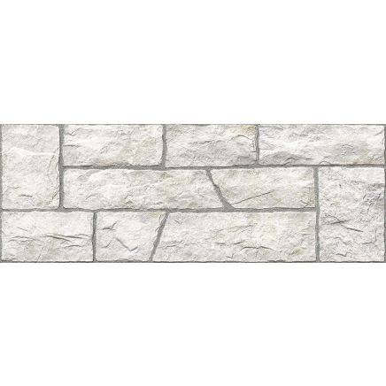 Moltisanti White Stone Matt Porcelain Tile - 320x890mm