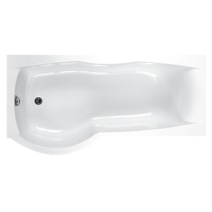Carron Sigma Left Hand Carronite P-Shape Shower Bath – 1800x750-900mm
