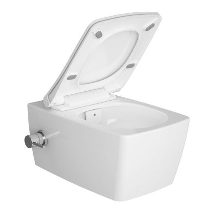 Vitra M Line Aquacare Rimless Wall Hung Toilet Bidet with Integrated Stop Valve