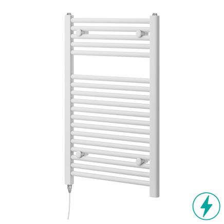 White Electric Heated Towel Rail – 770x500mm