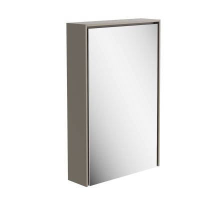 450mm LED Mirrored Wall Cabinet in French Grey