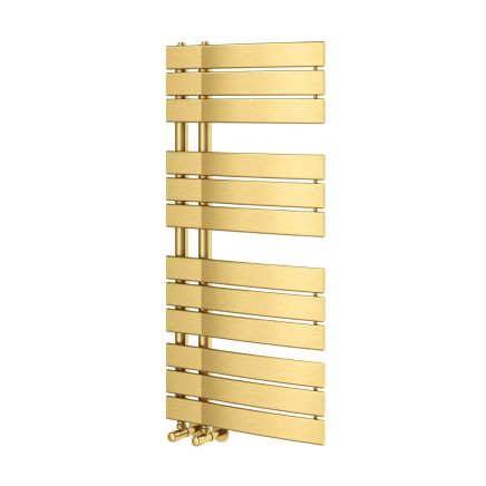 Brushed Gold Heated Towel Rail - 1080x550mm