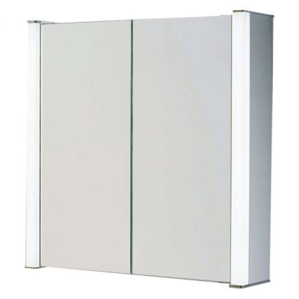 Nesso 700mm Double Door LED Mirrored Cabinet With Bluetooth Speakers