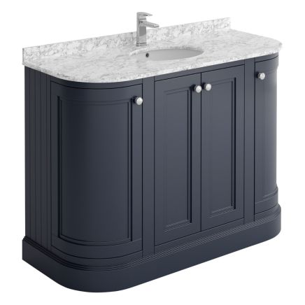 Curved Vanity Unit in Midnight Grey – 1200mm