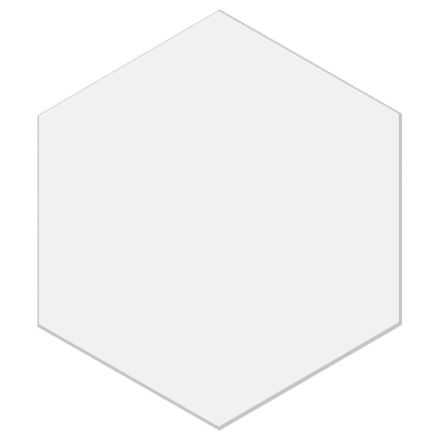 Sayle Matt White Hexagon Porcelain Tile – 215x250mm