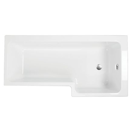 Right Hand L-Shape Shower Bath - 1700x820mm
