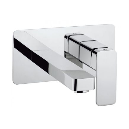 Crosswater Atoll Chrome Wall Mounted Basin Tap