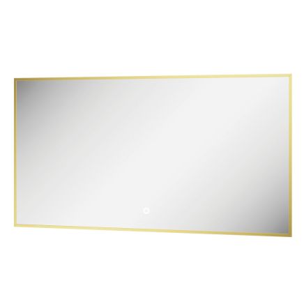 Rectangular Gold Backlit LED Mirror - 850x550mm