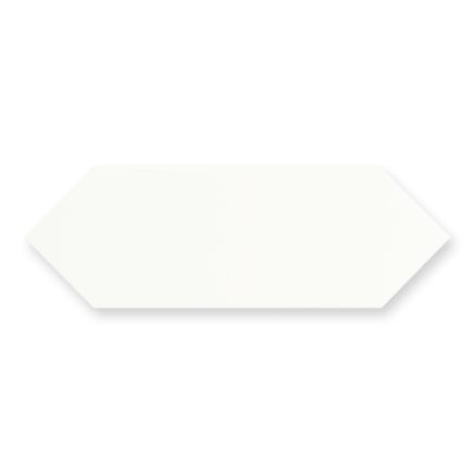 Pixagon White Gloss Ceramic Tile - 100x300mm