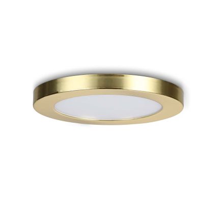 Taurus 24w LED Round 5 in 1 Ceiling or Wall Panel - Brushed Gold