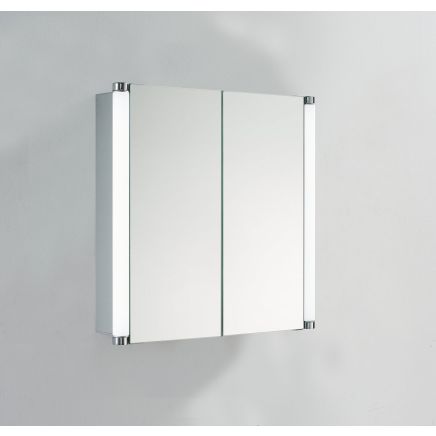 Nemi 700mm Double Door LED Mirrored Cabinet
