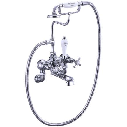 Wall Mounted Bath Shower Mixer Tap With S Adjuster