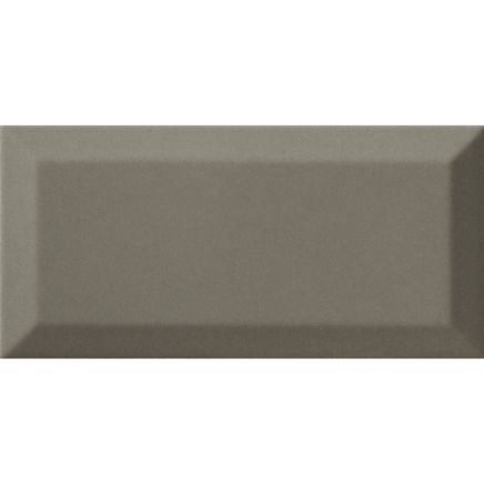 Metro Bisel Grey Ceramic Brick Tile - 100x200mm