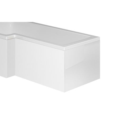 Gloss White L-Shape End Bath Panel – 700mm