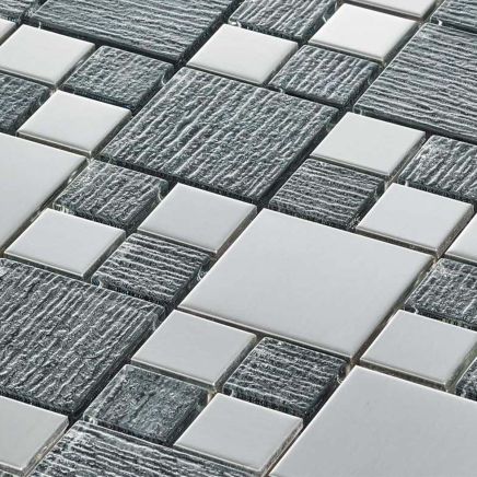Leo Grey Modular Mosaic Tile 300x300mm