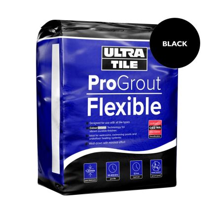 ProGrout Flexible Black Grout - 3kg
