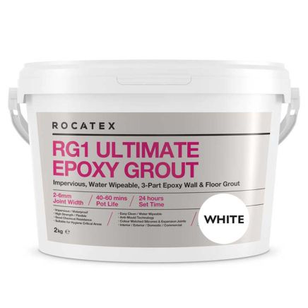 RG1 Ultimate Epoxy Grout (Walls & Floor) 2kg - White