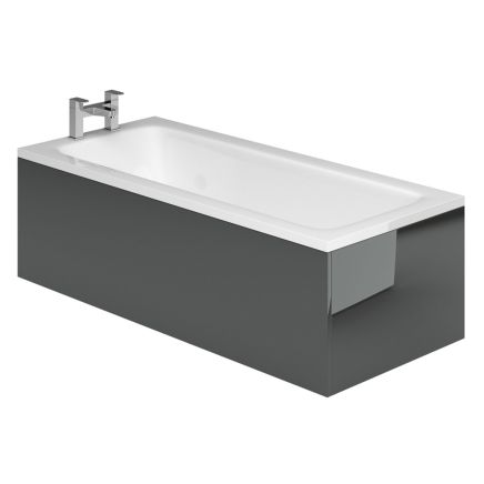 Anthracite Grey Gloss Front Bath Panel – 1800mm