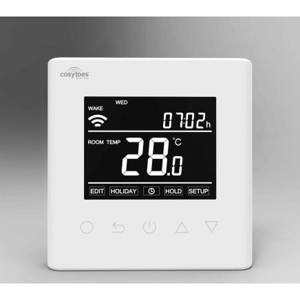 White Wifi Touchscreen Thermostat