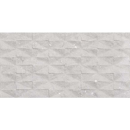 Arundel Light Grey Textured Matt Porcelain Tile - 500x1000mm