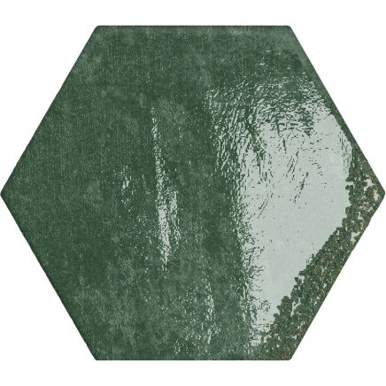 Bergamo Green Porcelain Hexagon Tile – 150x130mm