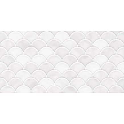 Atlantis White Gloss Décor Ceramic Tile – 600x300mm