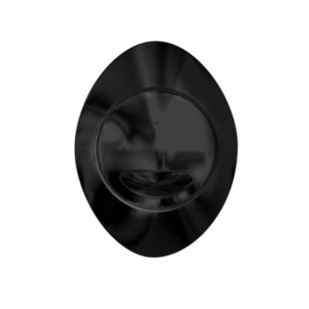 Oval Dual Flush Button for Apache Concealed Cistern - Matt Black