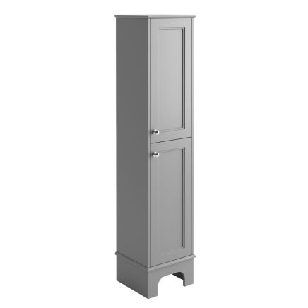 Floor Standing Tall Storage Unit in Light Grey