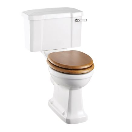 Rimless Close Coupled Toilet & Ceramic Lever