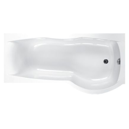 Carron Sigma Right Hand Carronite P-Shape Shower Bath – 1800x750-900mm