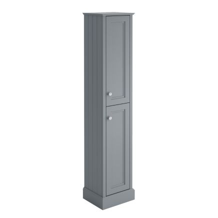Tall Bathroom Storage Unit in Light Grey